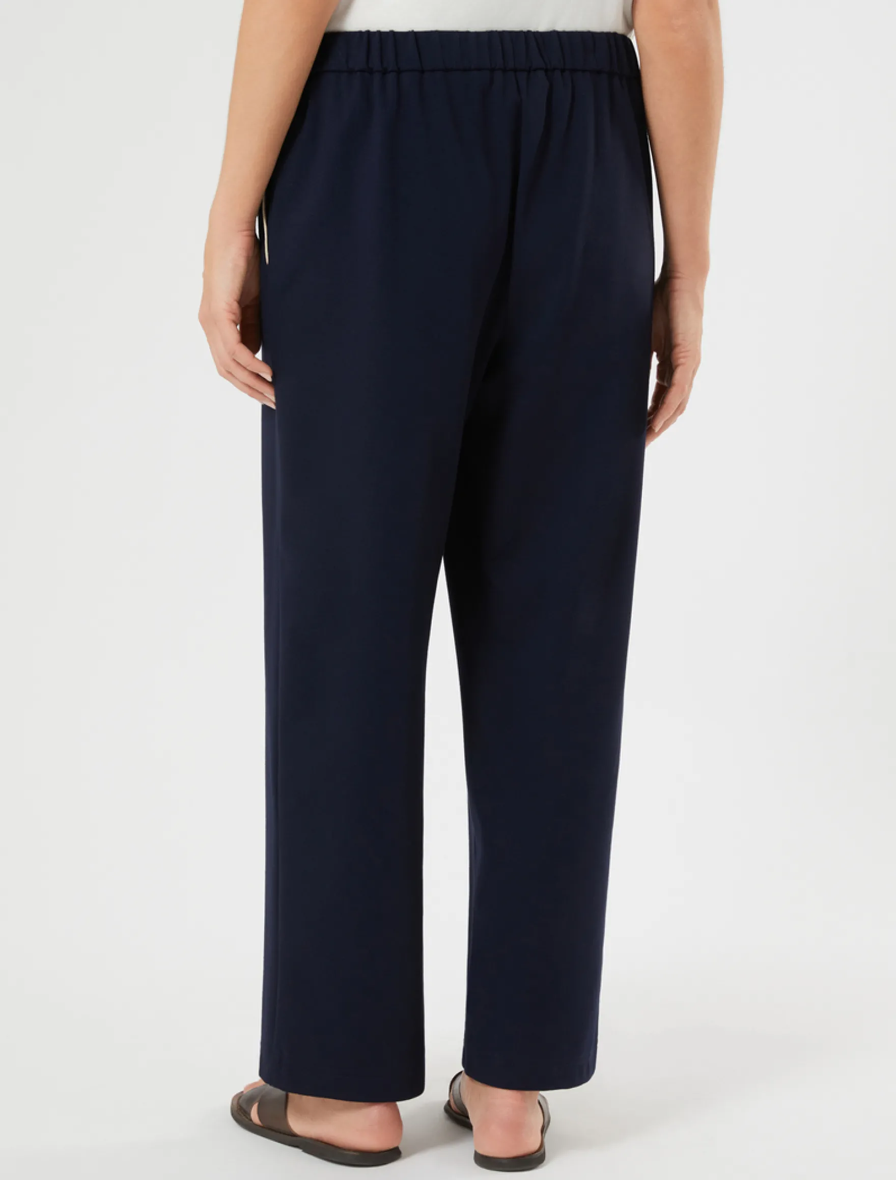 Pantaloni jogging in jersey - BLU NOTTE