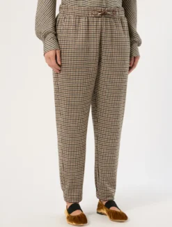 Pantaloni jogging in jersey jacquard - VERDE KAKI