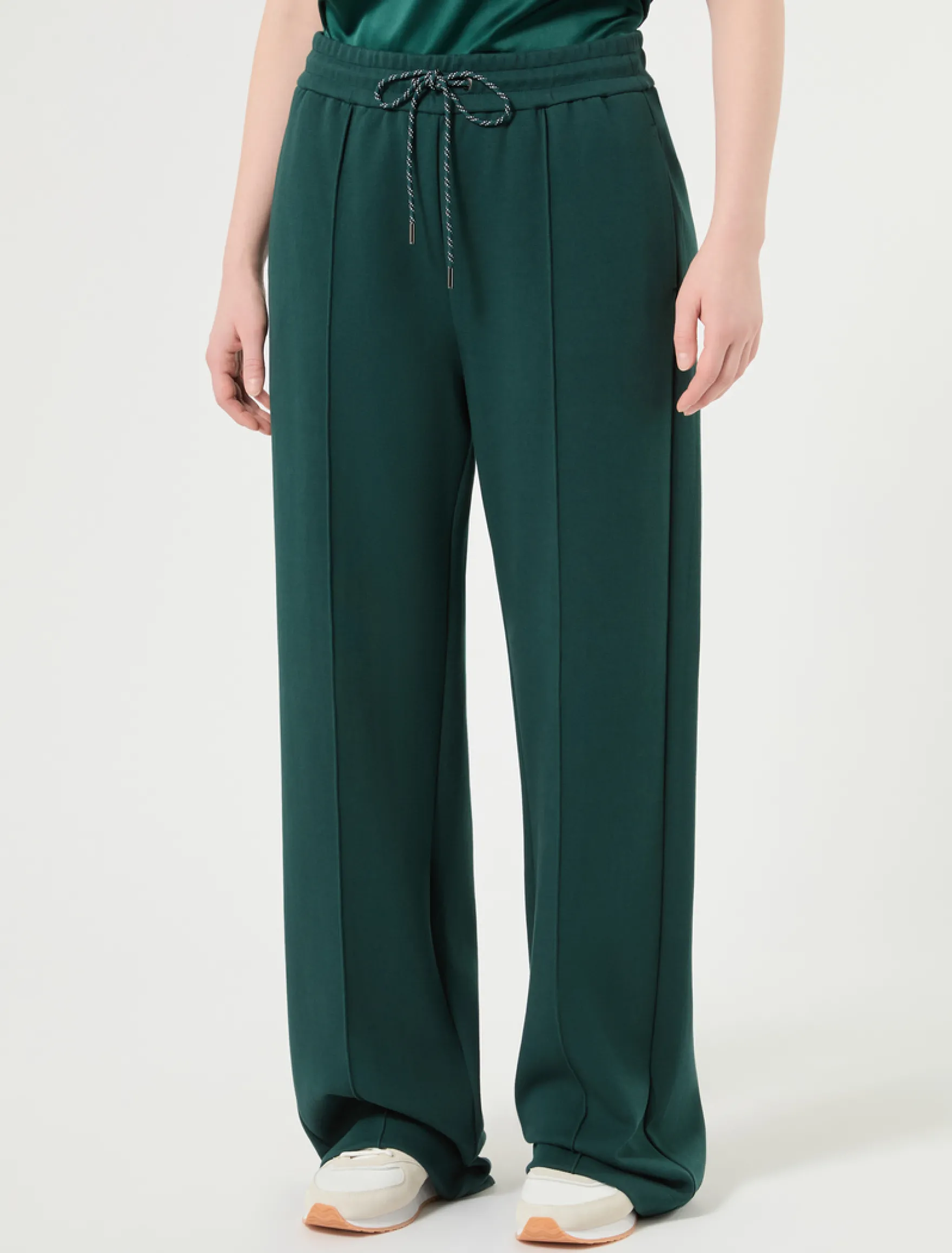 Pantaloni jogging in jersey - VERDE BOSCO
