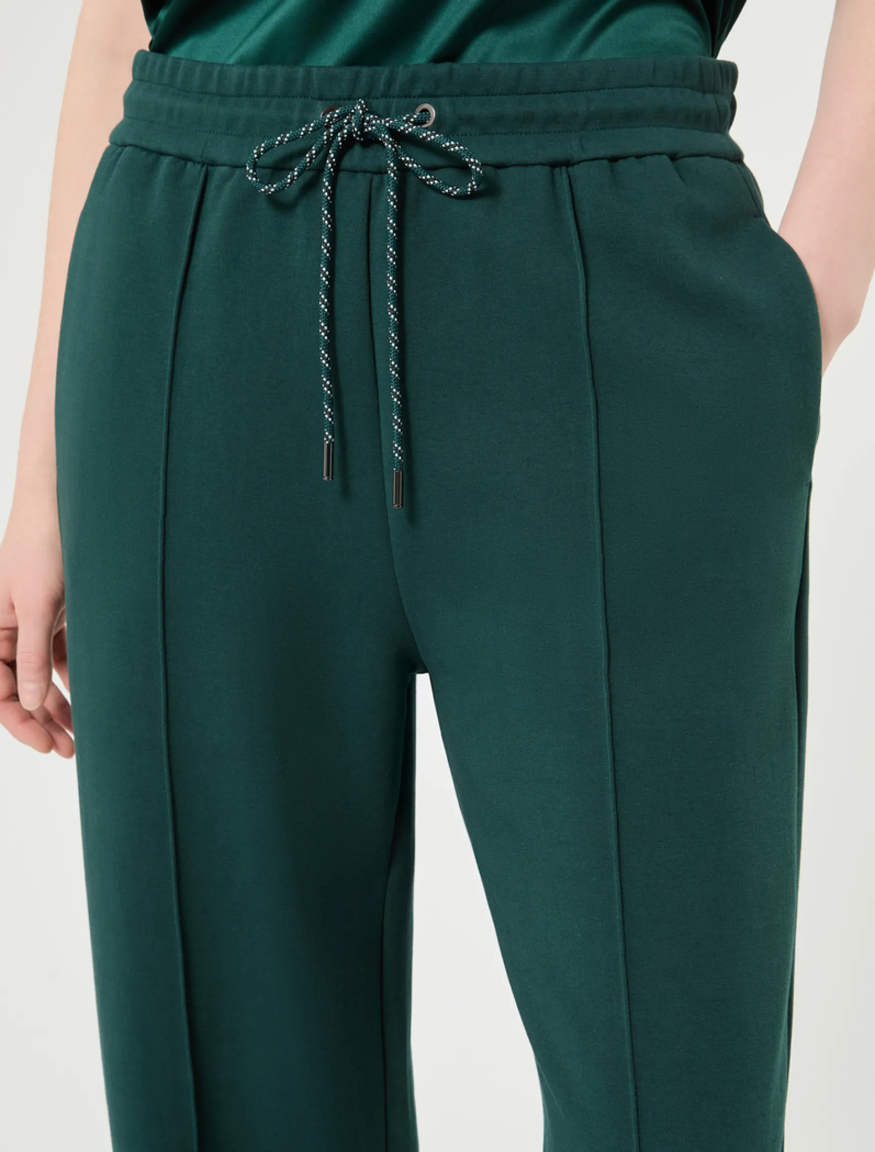 Pantaloni jogging in jersey - VERDE BOSCO