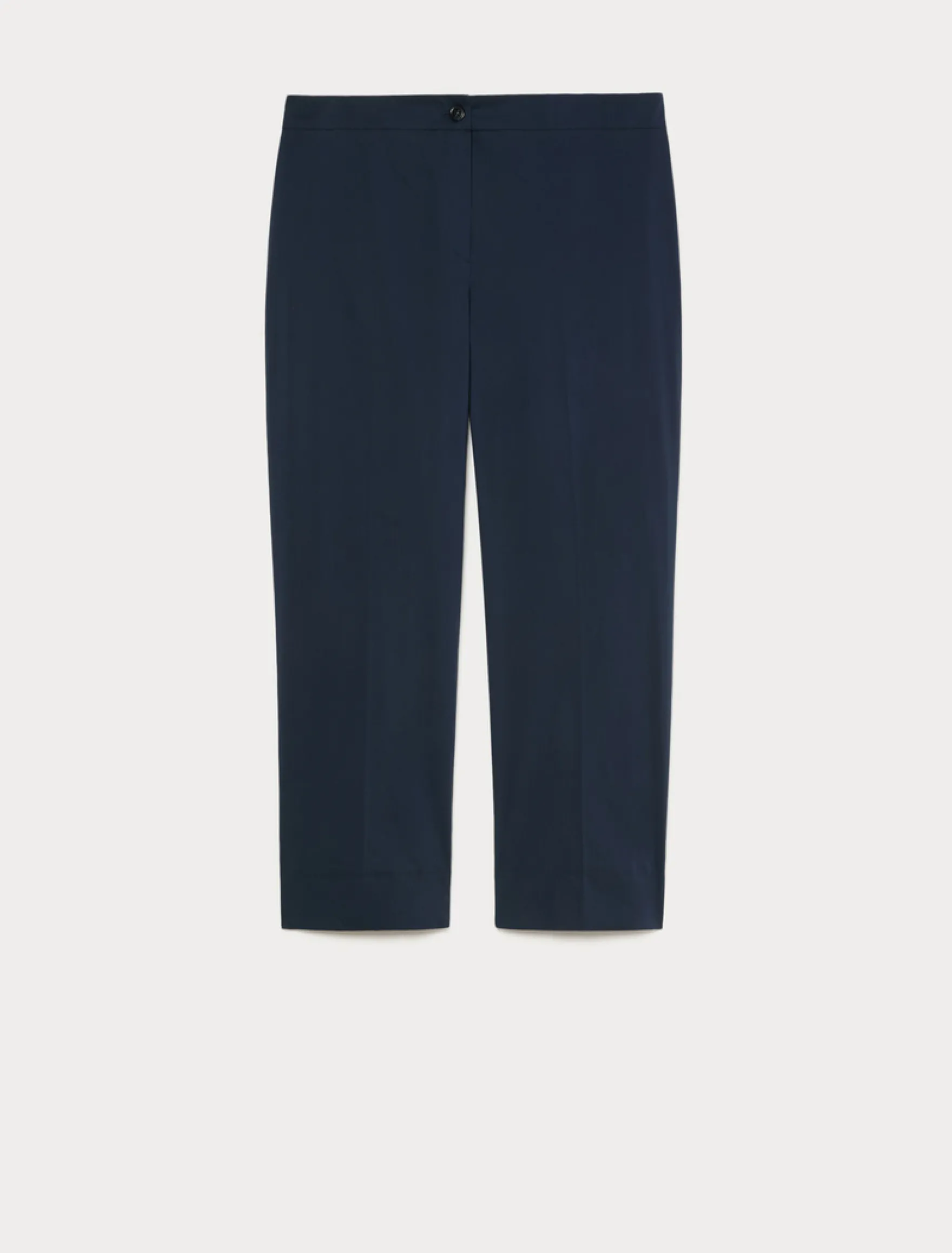 Pantaloni slim fit in cotone e nylon - BLU MARINO