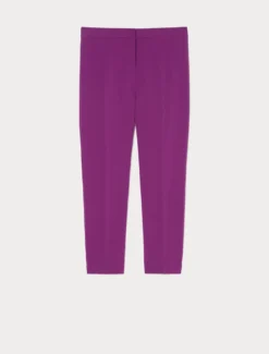 Pantaloni slim in cady - FUXIA VIOLA
