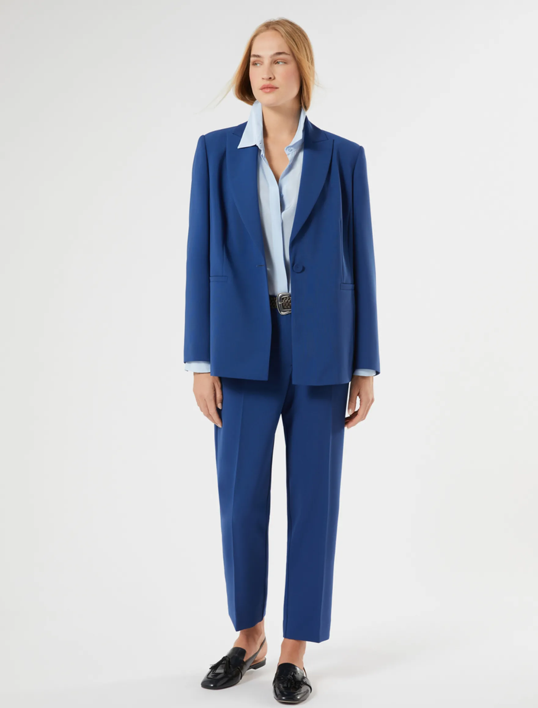Pantaloni slim in cady stretch - BLUETTE