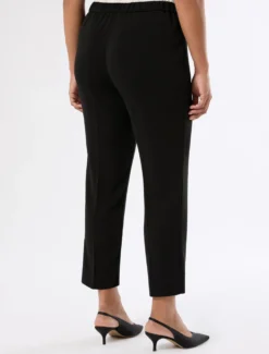 Pantaloni slim in cady stretch - NERO