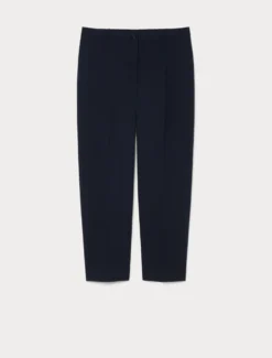 Pantaloni slim in jersey - BLU NOTTE