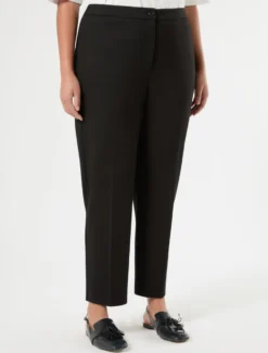 Pantaloni slim in jersey - NERO