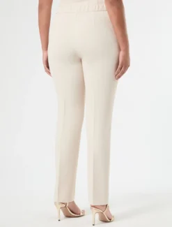 Pantaloni slim in tessuto diagonale - ALBINO