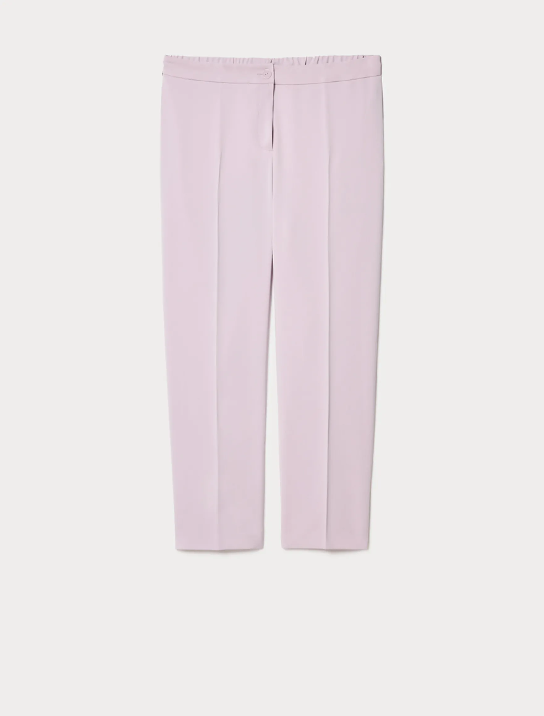 Pantaloni slim in tessuto fluido - LAVANDA