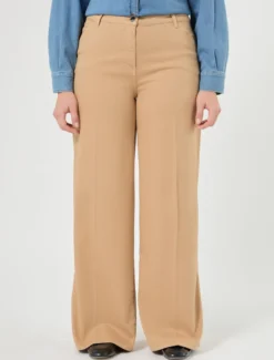 Pantaloni wide leg in cotone - CIPRIA