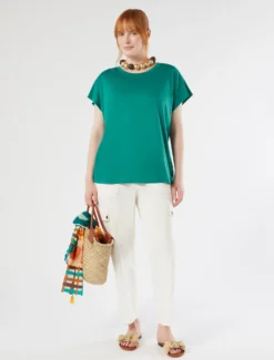Pareo in mussola di cotone - VERDE