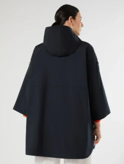 Parka in microtwill antigoccia - BLU NOTTE