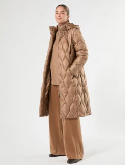 Piumino in nylon antigoccia - CAMMELLO