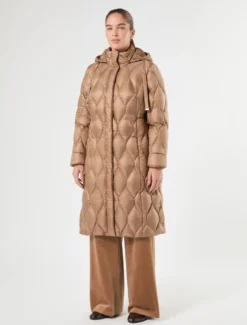 Piumino in nylon antigoccia - CAMMELLO
