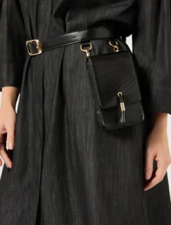 Portacellulare con disegno onda - NERO