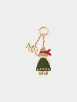 Portachiavi charms con logo - BEIGE