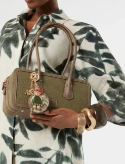 Portachiavi charms con logo - BEIGE