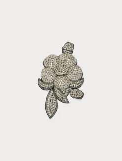 Spilla broche a fiore - BIANCO