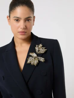 Spilla broche a fiore - BIANCO