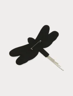 Spilla broche libellula - NERO