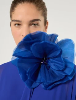 Spilla in organza di seta - BLUETTE