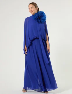 Spilla in organza di seta - BLUETTE