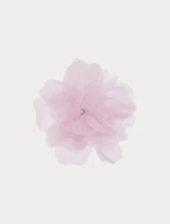 Spilla in organza di seta - LAVANDA