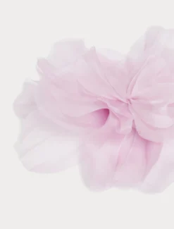 Spilla in organza di seta - LAVANDA