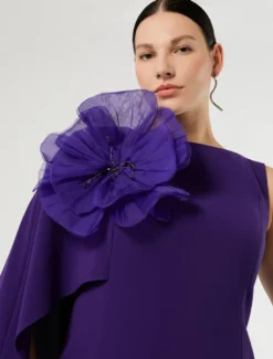 Spilla in organza di seta - VIOLA