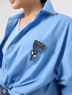 Spille con strass - BLU NOTTE