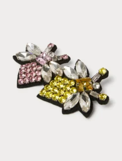 Spille con strass - ROSA