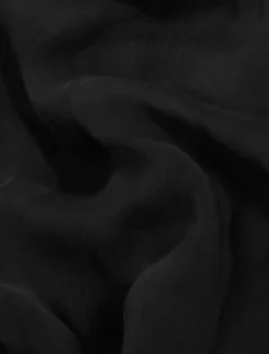 Stola in chiffon di seta - NERO
