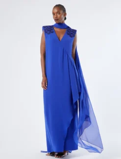Stola in chiffon di seta - VIOLA