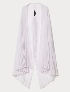 Stola in crêpe georgette plissé - LAVANDA