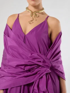 Stola in taffetà - FUXIA VIOLA