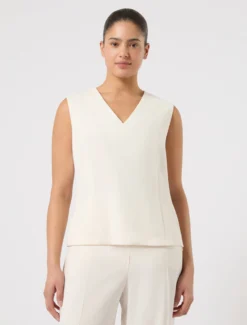 Top in cady - BIANCO AVORIO