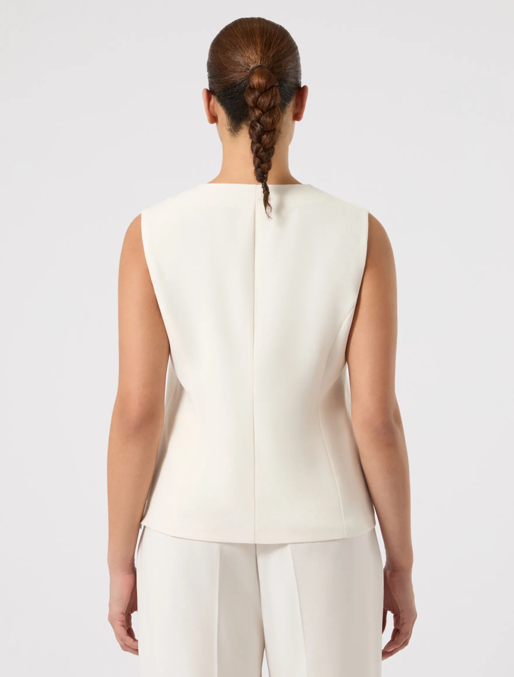 Top in cady - BIANCO AVORIO