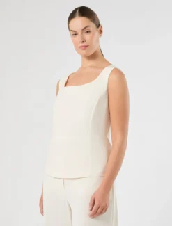 Top in cady - BIANCO AVORIO