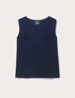Top in crêpe de Chine - BLU NOTTE