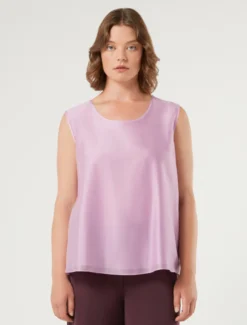 Top in mussola di tencel - GLICINE