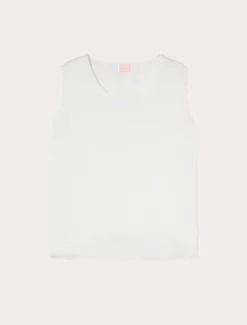 Top in raso - BIANCO