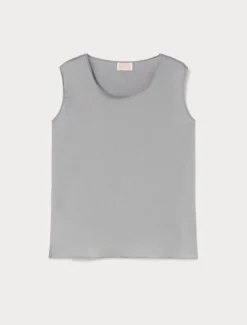 Top in raso - GRIGIO MEDIO