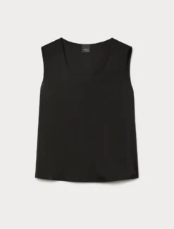 Top in raso - NERO