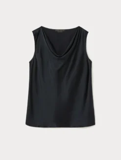 Top in satin - BLU NOTTE