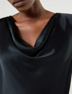 Top in satin - BLU NOTTE
