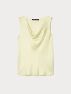 Top in satin - GIALLO CHIARO