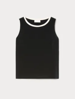 Top in seta - NERO