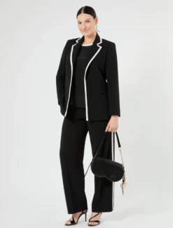 Top in seta - NERO