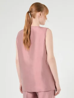 Top in shantung leggero - ROSA