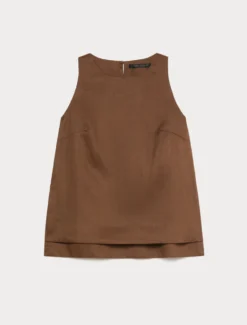 Top in tela di lino - CACAO