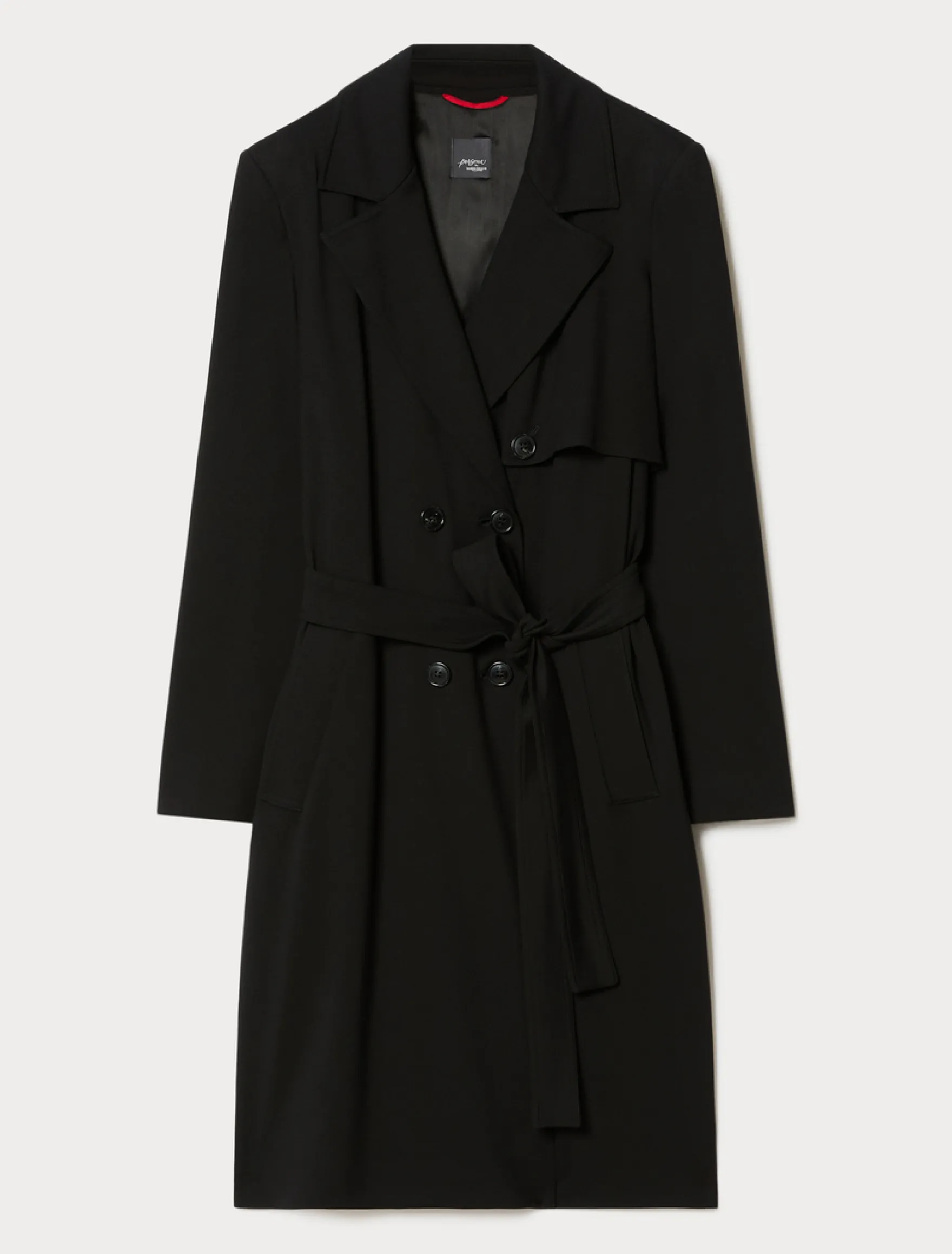 Trench in jersey - NERO